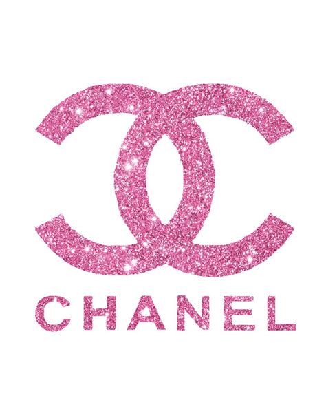 pink Chanel logo background